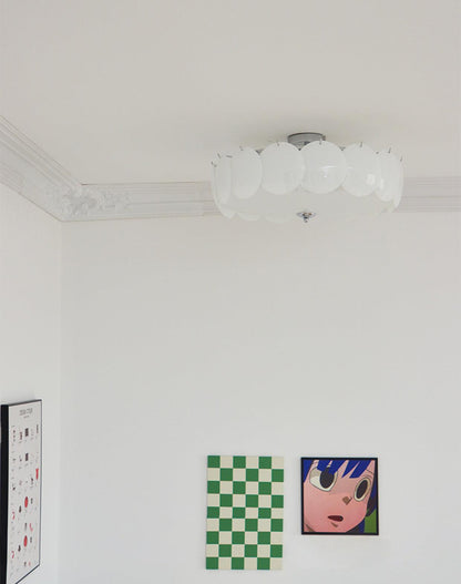 Kroonluchter Glazen Schijven Metaal Koper Woonkamer Eetkamer E14 Ø40 Ø50 Ø60cm Hanglamp Vintage Sfeerlamp Plafondlamp