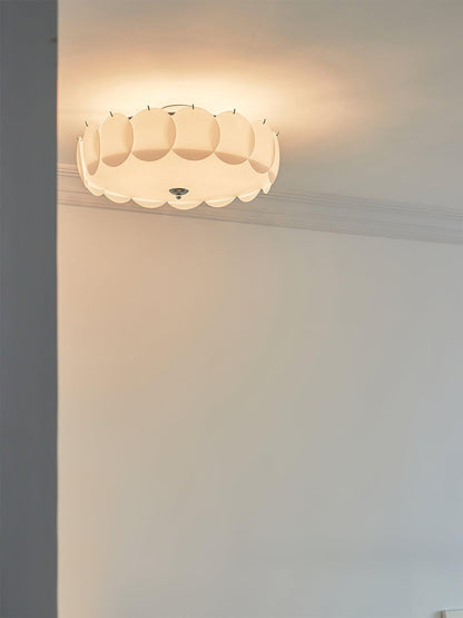 Kroonluchter Glazen Schijven Metaal Koper Woonkamer Eetkamer E14 Ø40 Ø50 Ø60cm Hanglamp Vintage Sfeerlamp Plafondlamp