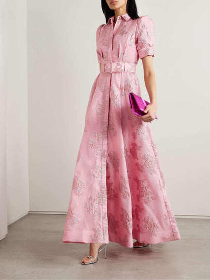 Bloemenjurk Maxi Vrouwenjurk Met Lange Mouwen - StudioMarella