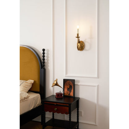 Vintage Wandlamp met Vogel op Tak in Antiek Messing – Klassieke Design Sconce met E14 Fitting voor Slaapkamer, Hal en Woonkamer