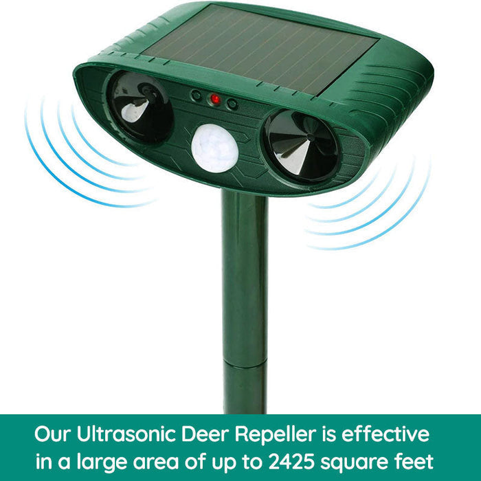 Ultrasone Dierverdrijver op Zonne-Energie voor Tuin en Erf – Bescherming tegen Ongedierte