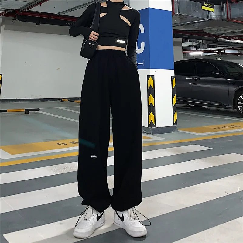 Hoge Taille Bell Bottoms voor Petite Dames Mode Broek