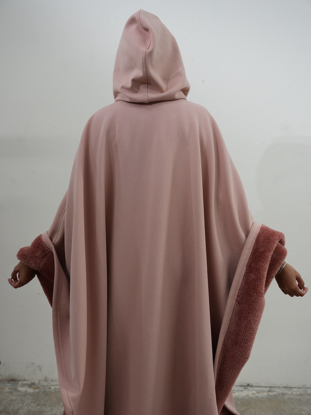 Fleece Poncho Warm en Zacht met Capuchon Luxe Kwaliteit