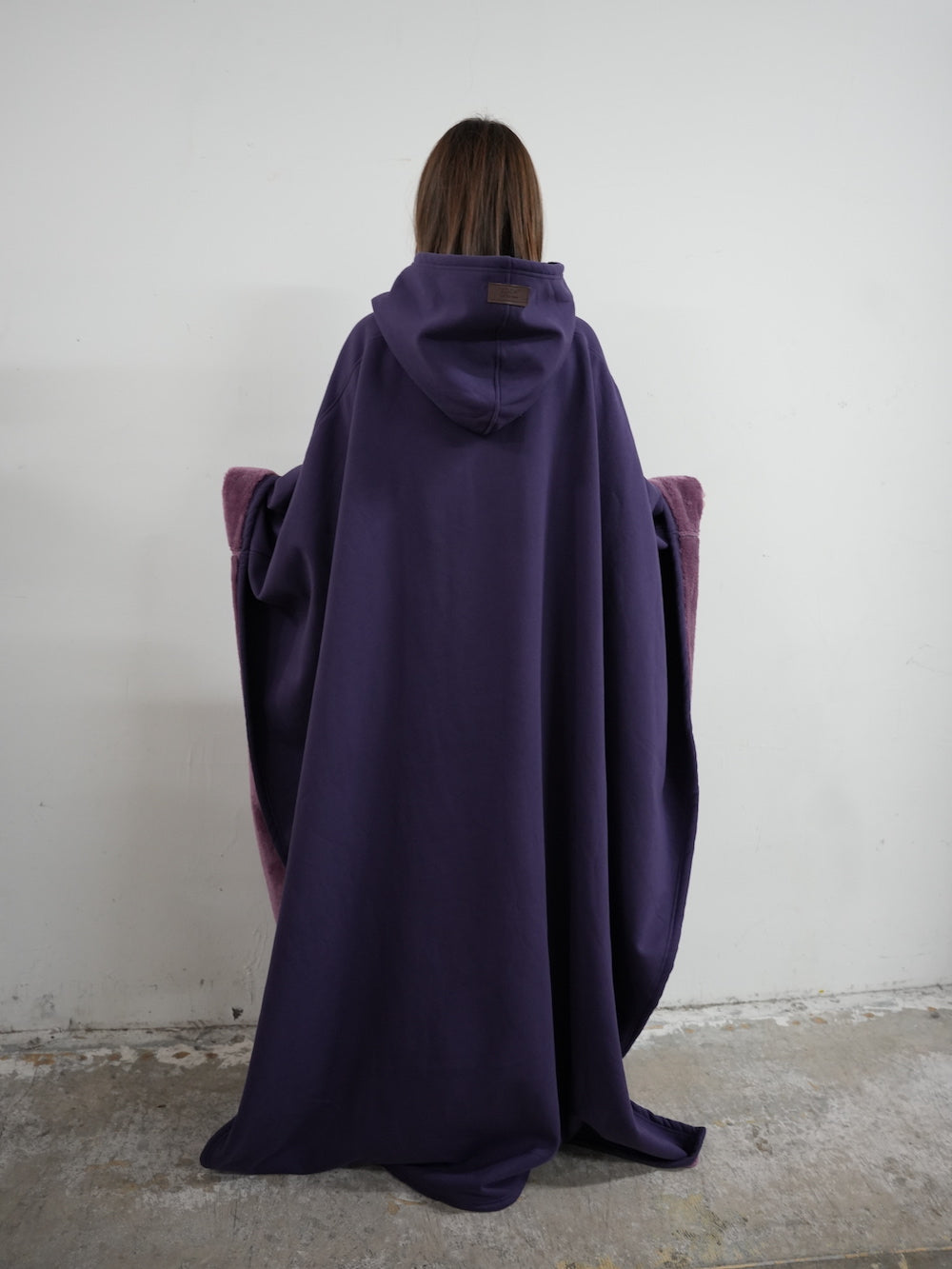 Fleece Poncho Warm en Zacht met Capuchon Luxe Kwaliteit