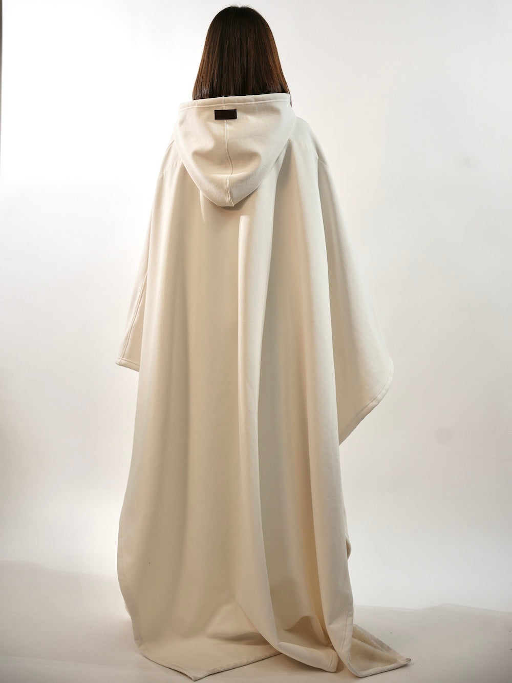 Fleece Poncho Warm en Zacht met Capuchon Luxe Kwaliteit
