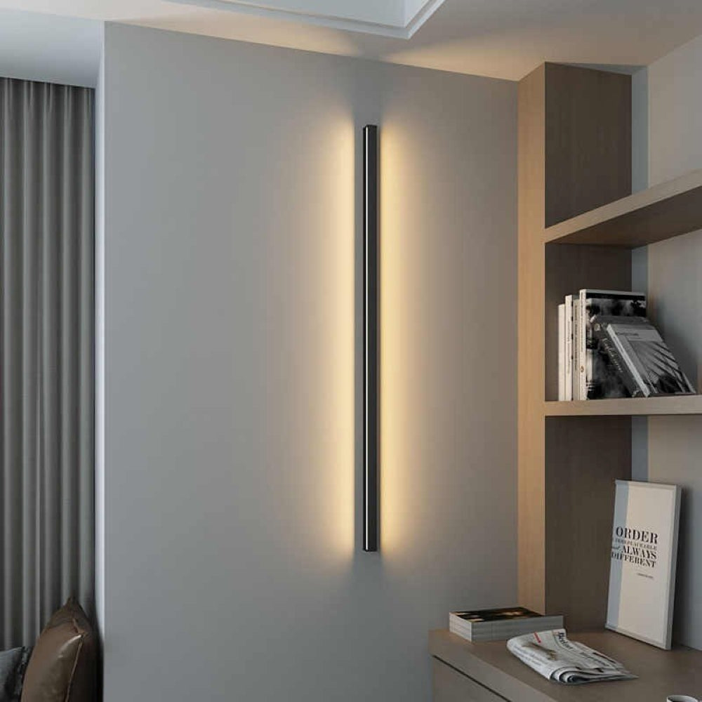 Minimalistische Lineaire Wandlamp Met Geïntegreerde LED Verlichting En Modern Design