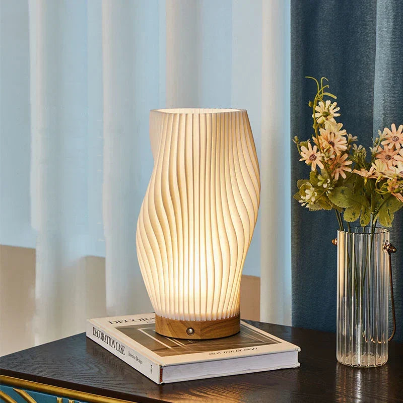 Tafellamp Golf Wolk Swirl Glas IJzer Dimbaar E14 LED Medium Groot Woonkamer Slaapkamer