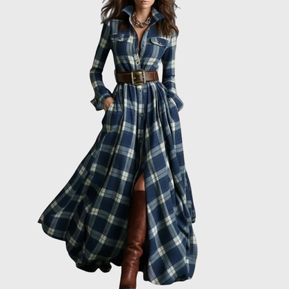 Grote Xadrez Jurk Maxi Stijl