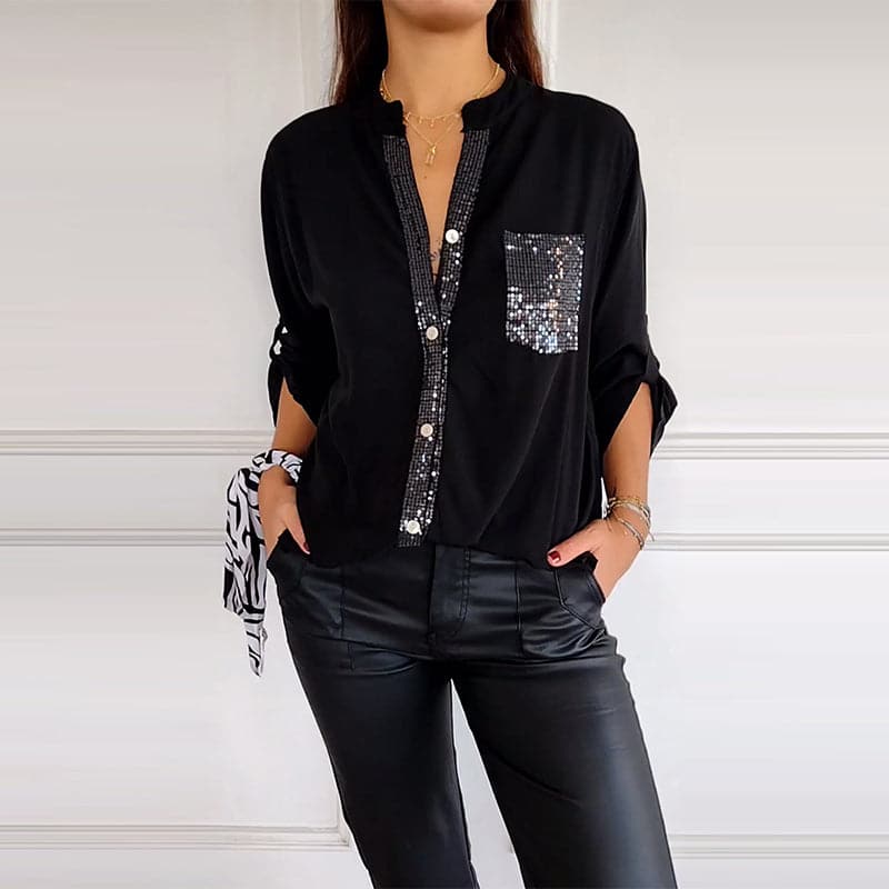 Vrouwelijke Patchwork Top Casual Kleding - StudioMarella