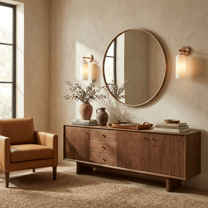 Albast Wandlamp Cilindervorm Minimalistisch Gouden Armatuur Warme Gloed Verlichting