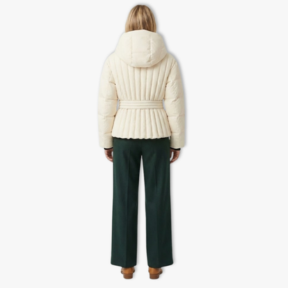 Pina | Dames Ski Jas – Zwart, Warm & Stijlvol Peplum Ontwerp 3