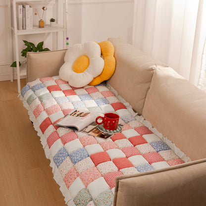 Bankhoes Katoen met Gewatteerde Beschermlaag 60x180cm Antislip Meubelbeschermer Zithoezen Diverse Kleuren