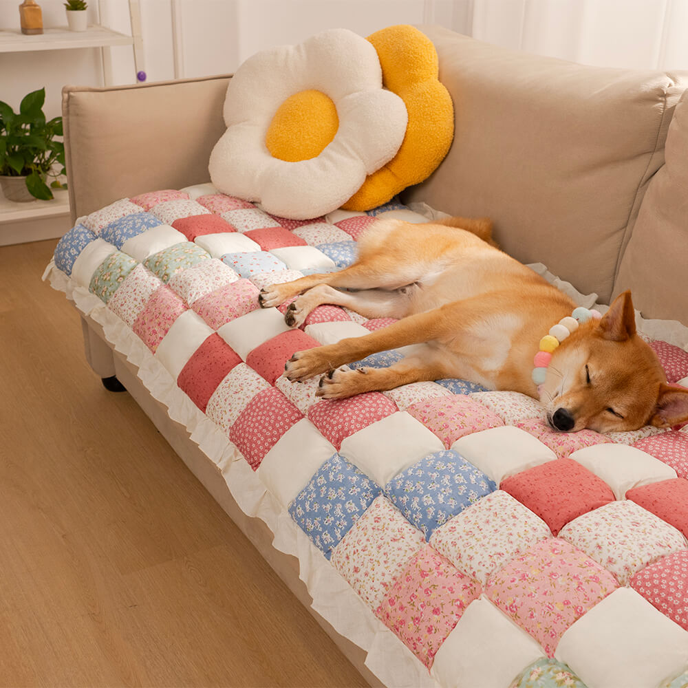 Bankhoes Katoen met Gewatteerde Beschermlaag 60x180cm Antislip Meubelbeschermer Zithoezen Diverse Kleuren