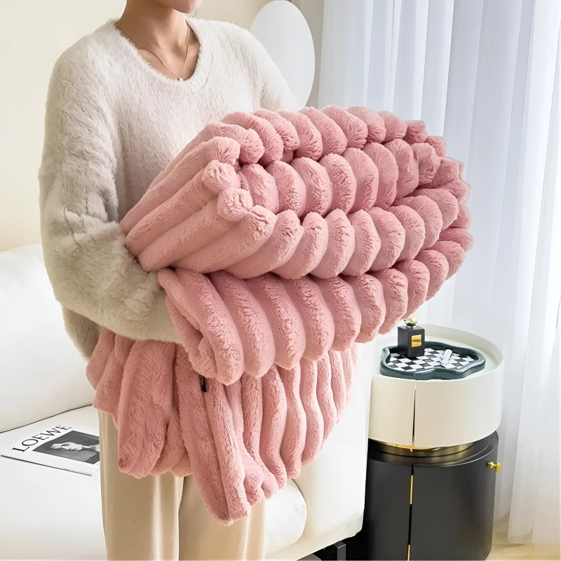 Zachte Flanellen Plaid – Luxe & Warme Deken voor Woonkamer en Slaapkamer