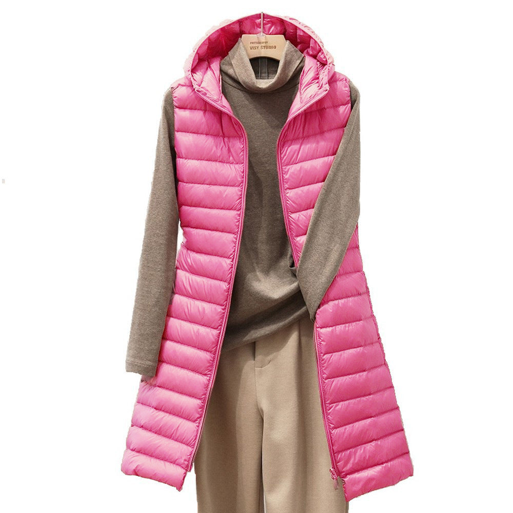 Dames Vest Lichtgewicht Met Capuchon Warm voor Herfst en Winter