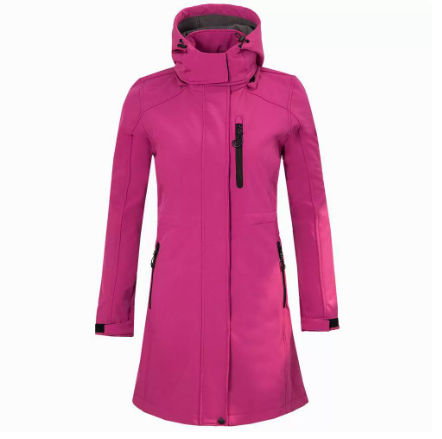 Waterdichte Dames Regenjas met Capuchon Comfortabel Outdoor