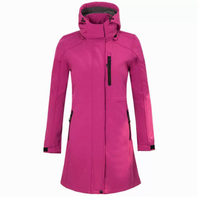 Waterdichte Dames Regenjas met Capuchon Comfortabel Outdoor