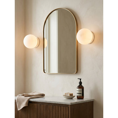 Glazen Wandlamp met Gouden of Zilveren Fitting – Modern Design voor Slaapkamer en Woonkamer