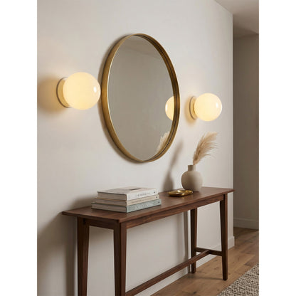 Glazen Wandlamp met Gouden of Zilveren Fitting – Modern Design voor Slaapkamer en Woonkamer