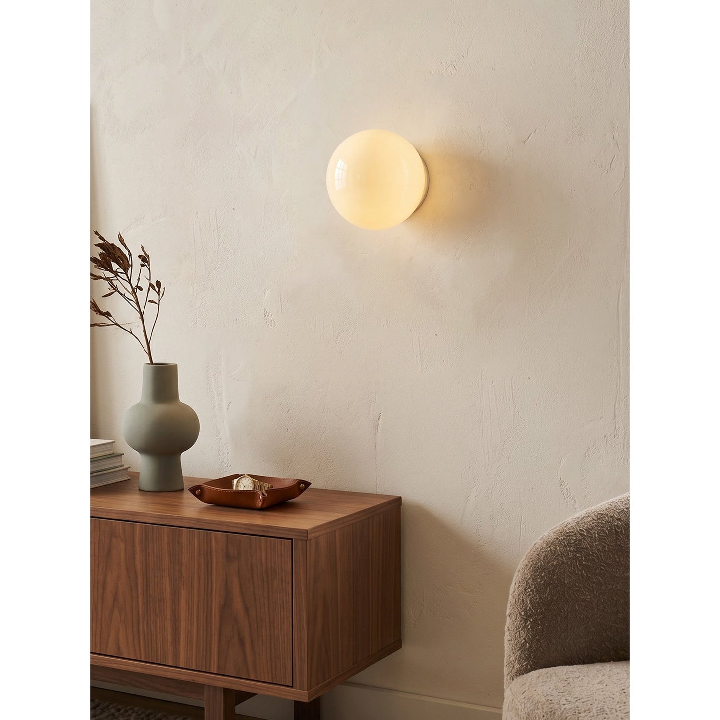 Glazen Wandlamp met Gouden of Zilveren Fitting – Modern Design voor Slaapkamer en Woonkamer