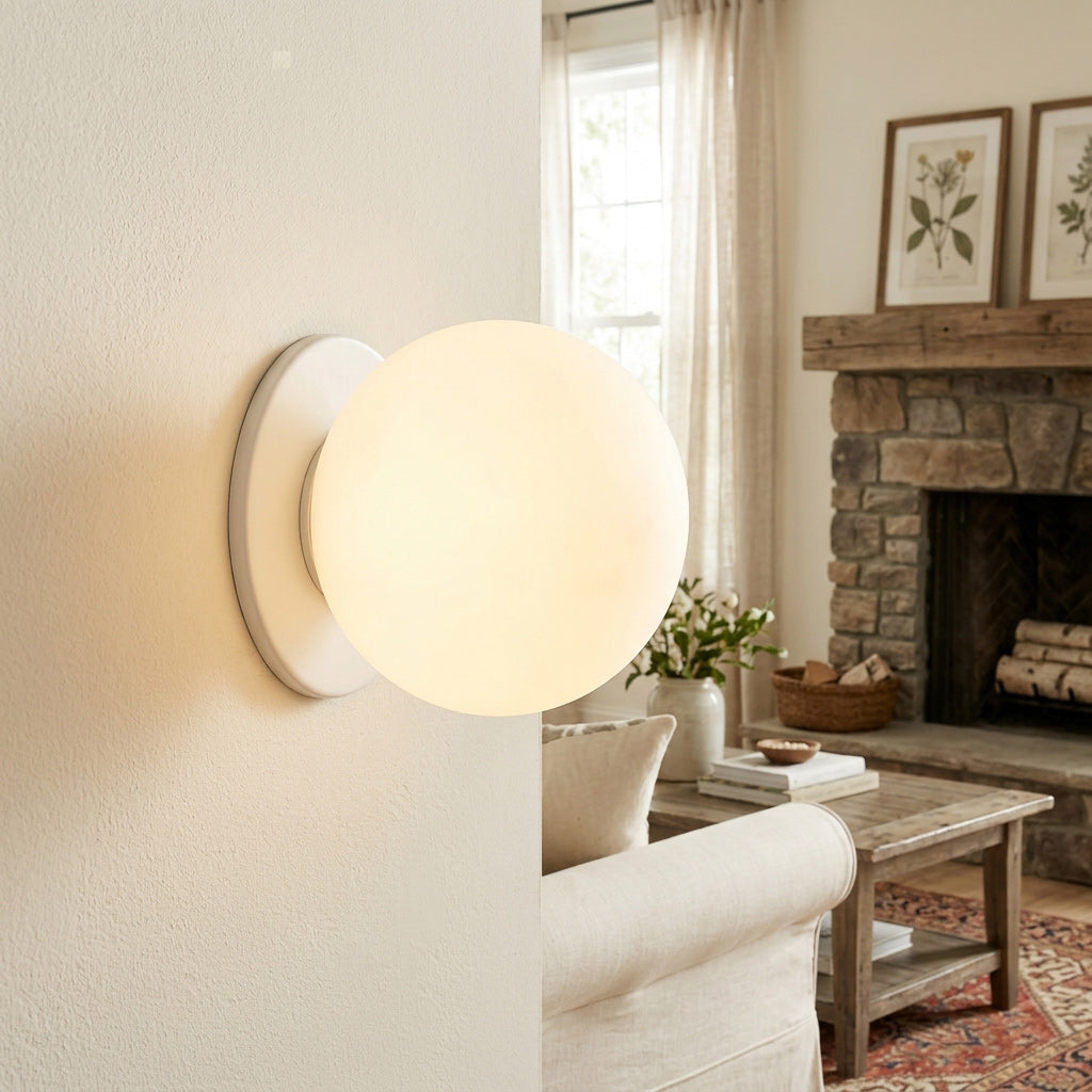 Glazen Wandlamp met Gouden of Zilveren Fitting – Modern Design voor Slaapkamer en Woonkamer