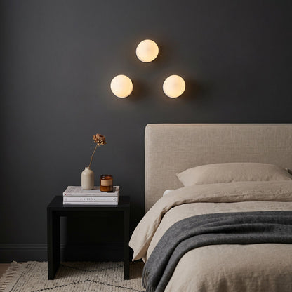 Glazen Wandlamp met Gouden of Zilveren Fitting – Modern Design voor Slaapkamer en Woonkamer
