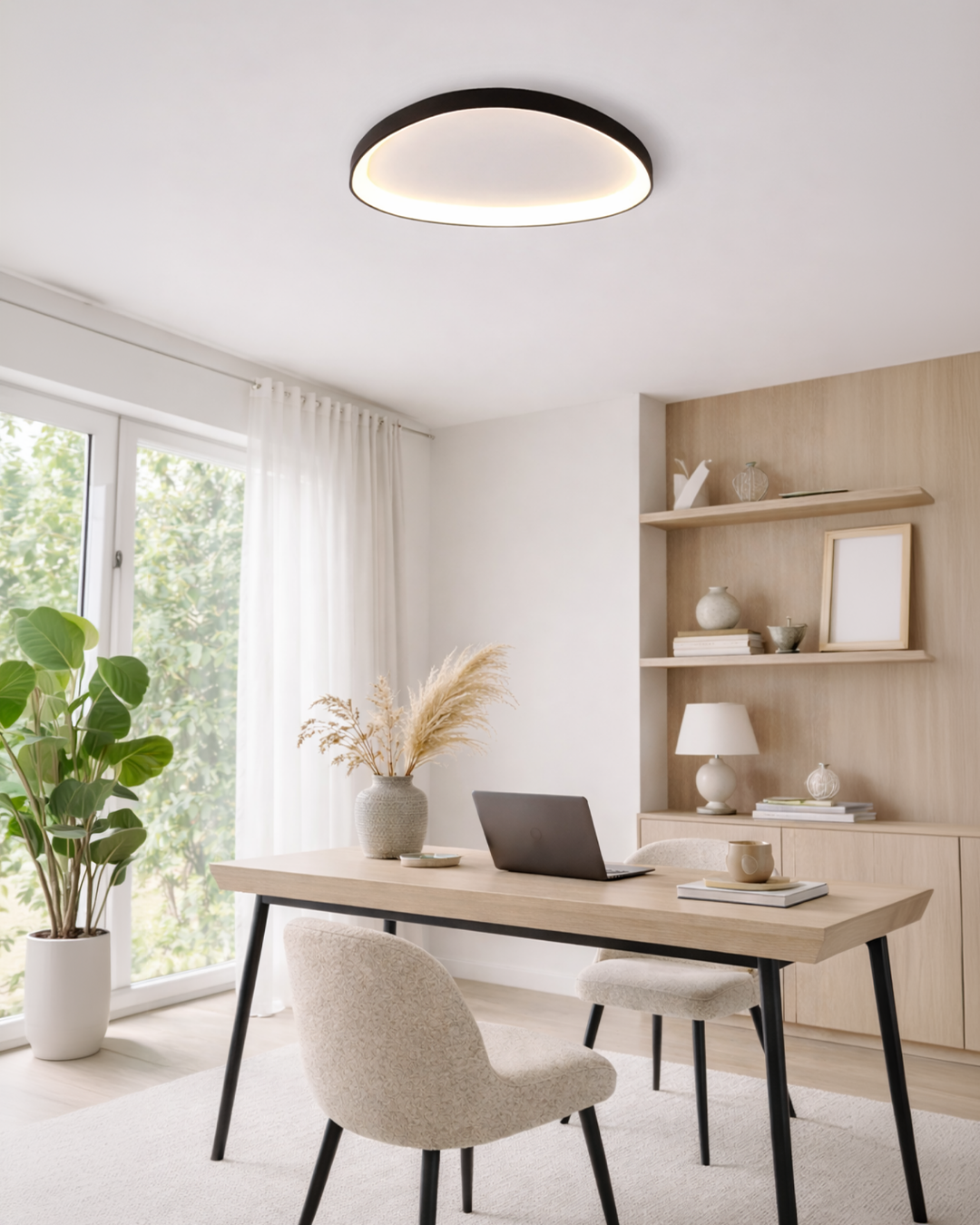 Pinnacle LED Plafondlamp – Minimalistische Moderne Plafondverlichting met Subtiele Verfijning