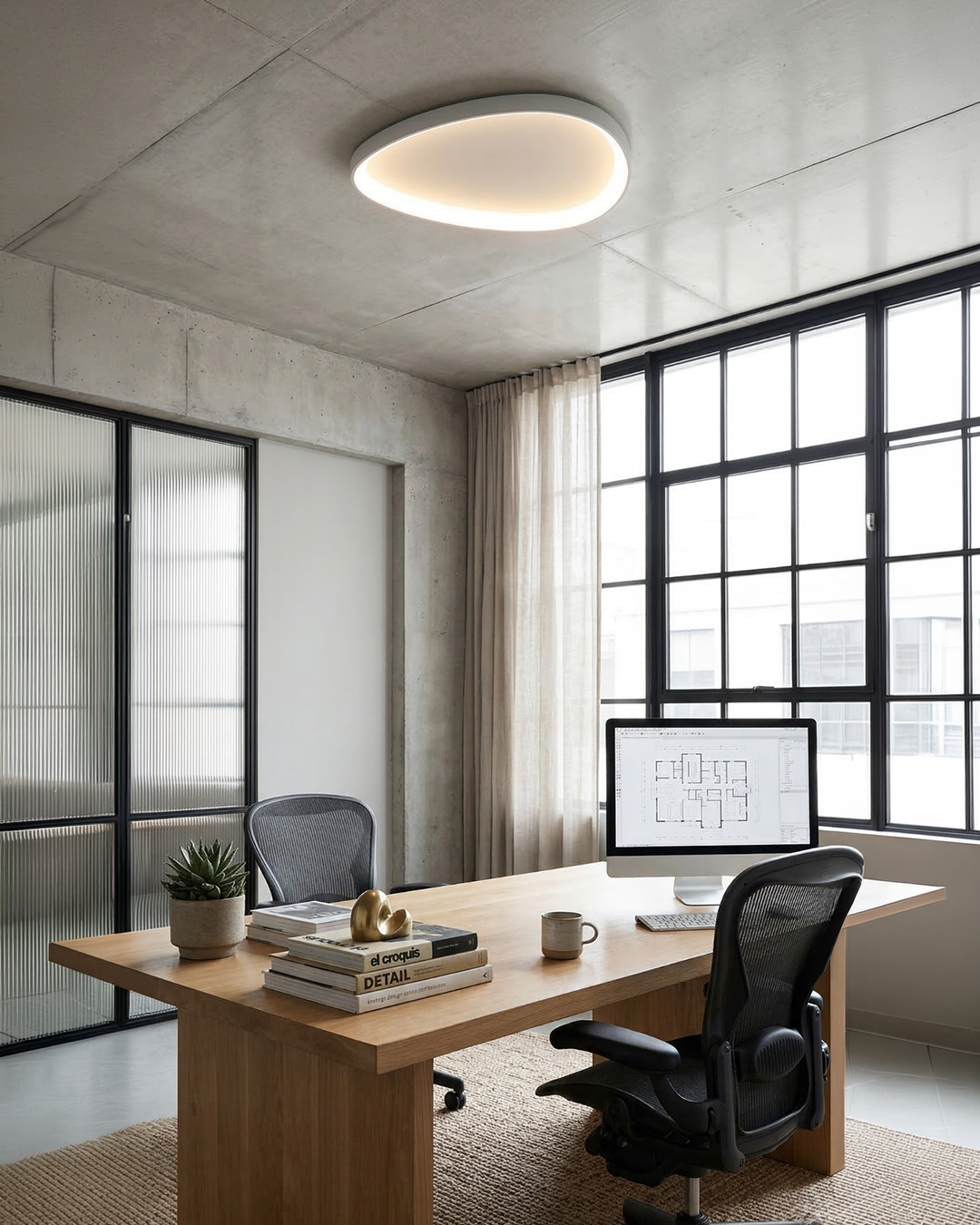 Pinnacle LED Plafondlamp – Minimalistische Moderne Plafondverlichting met Subtiele Verfijning
