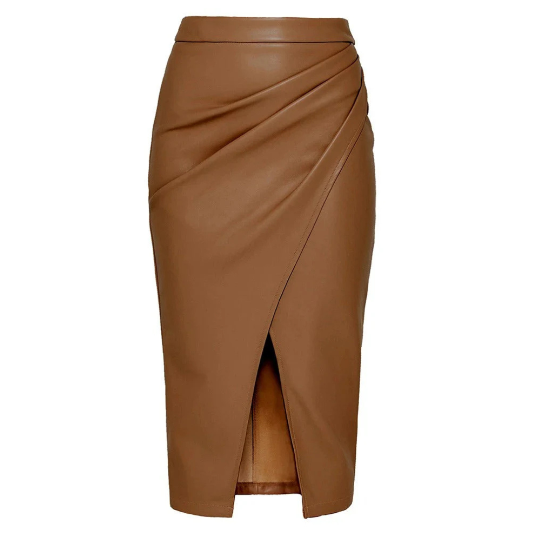Leer Midi-Rok voor Vrouw Modern Design