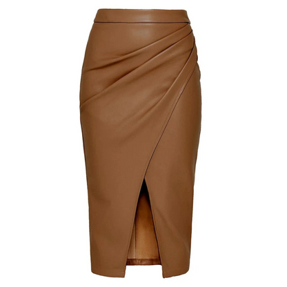 Leer Midi-Rok voor Vrouw Modern Design