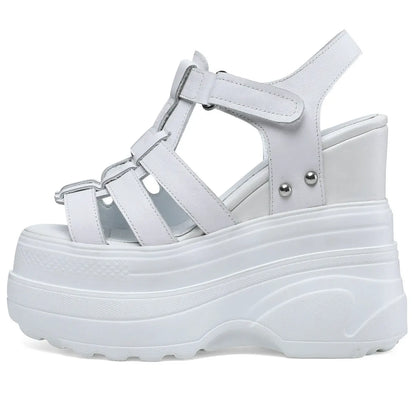 Vrouwelijke Platform Schoenen met Hoge Hak