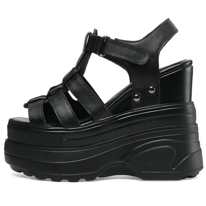 Vrouwelijke Platform Schoenen met Hoge Hak