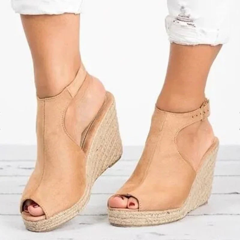 Platform Sandalen voor Vrouwen met Bloemenpatroon