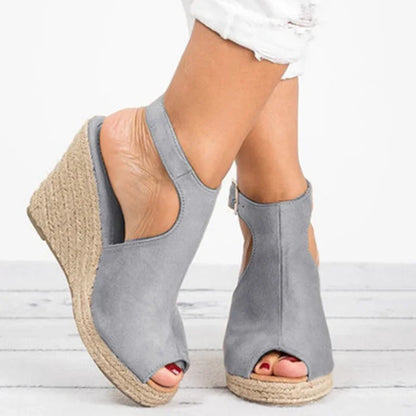 Platform Sandalen voor Vrouwen met Bloemenpatroon