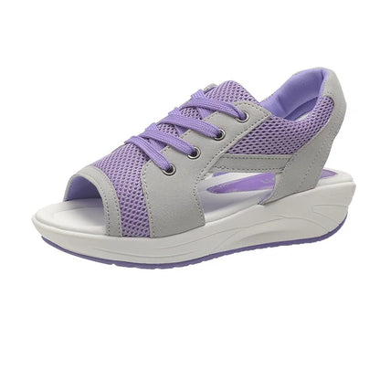 Zandalen Peep Toe Zomer Comfortabel Plat