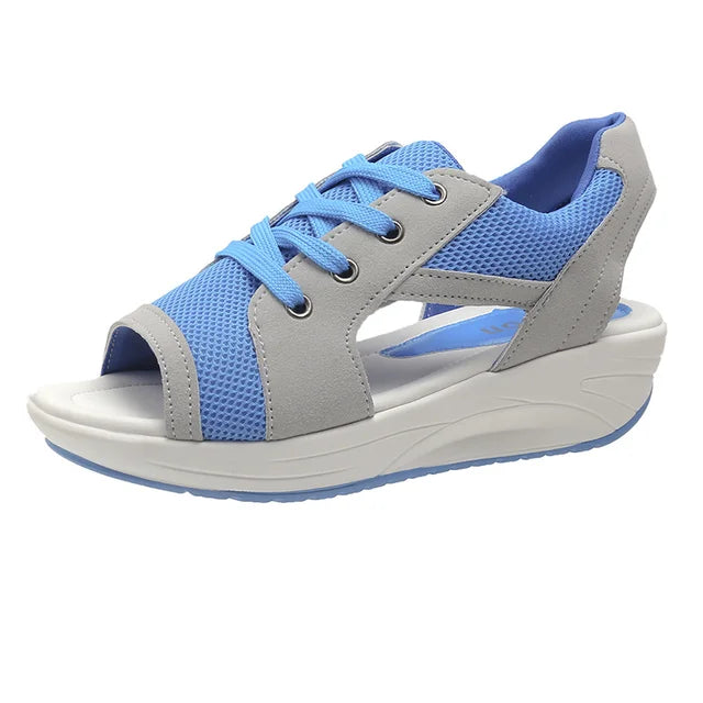 Zandalen Peep Toe Zomer Comfortabel Plat