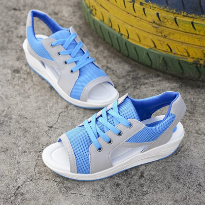 Zandalen Peep Toe Zomer Comfortabel Plat