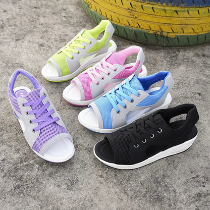 Zandalen Peep Toe Zomer Comfortabel Plat
