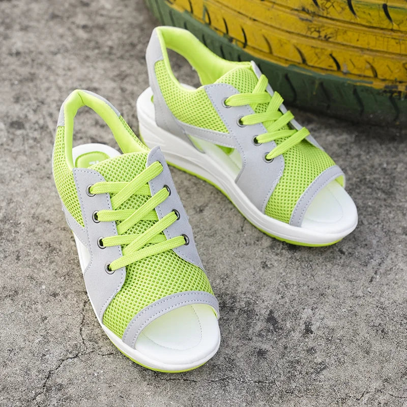 Zandalen Peep Toe Zomer Comfortabel Plat