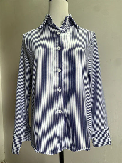 Dames Blouse Gestreept Zomerjurk Stijl