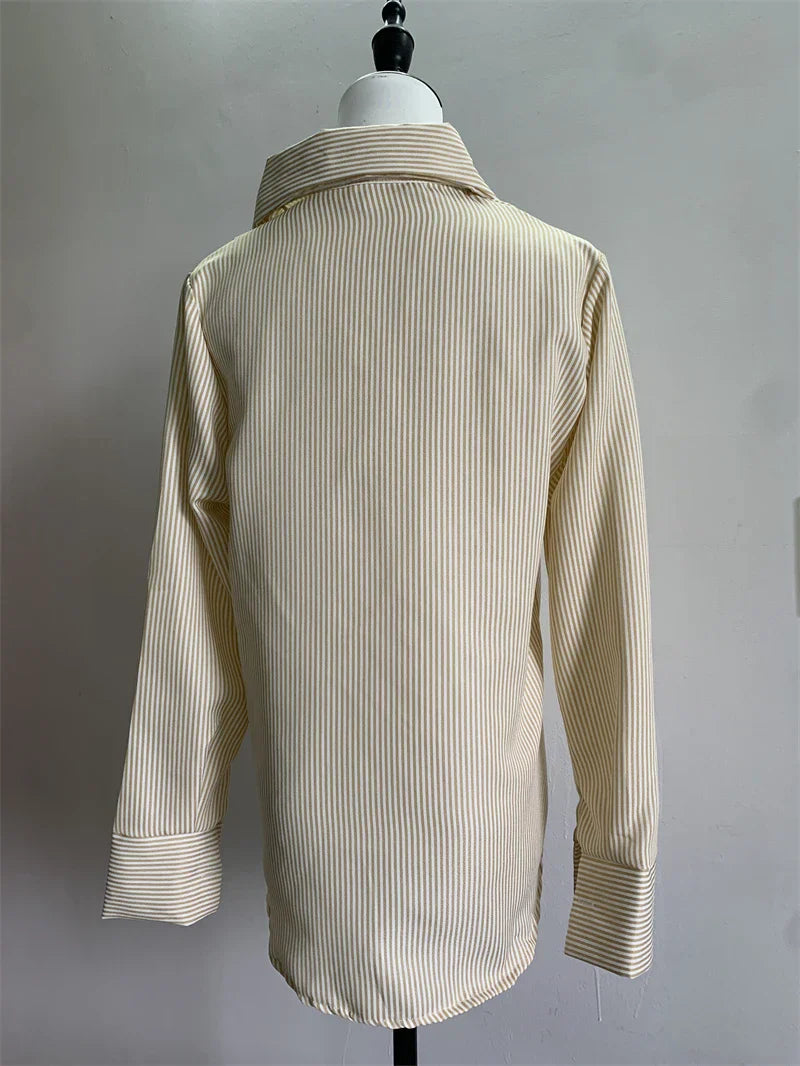Dames Blouse Gestreept Zomerjurk Stijl
