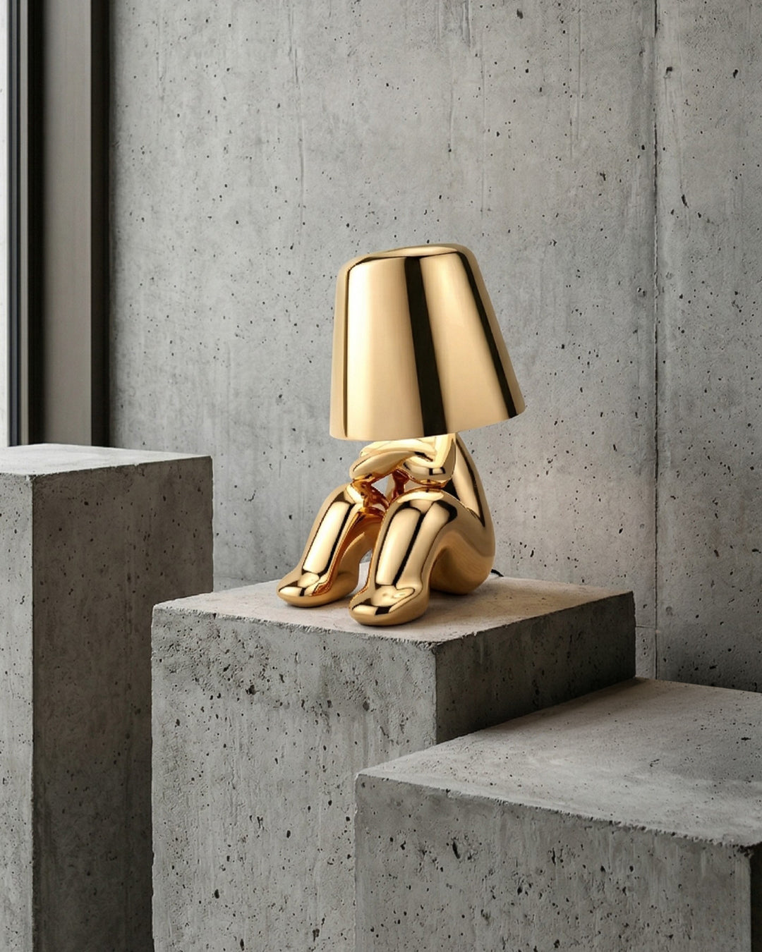 Metalen Tafellamp Sculptuur Figuur Sfeerlicht Touch Dimbaar LED Nachtlampje Goud Zilver Modern Design Decoratief