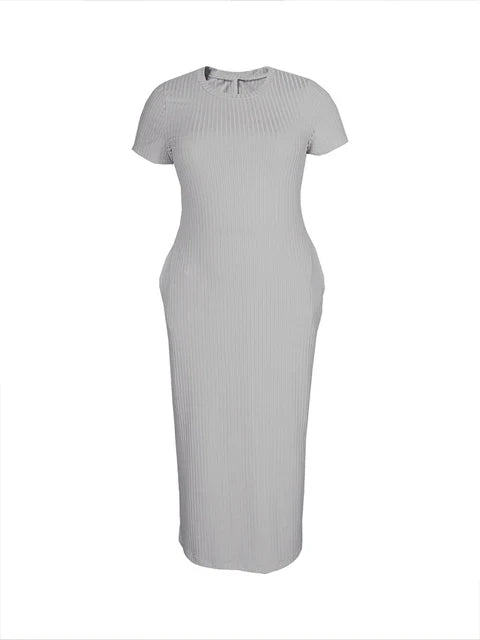 Korte Zomerjurk Bodycon Vrouwelijk Elegant