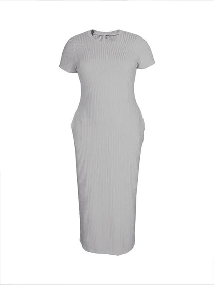Korte Zomerjurk Bodycon Vrouwelijk Elegant
