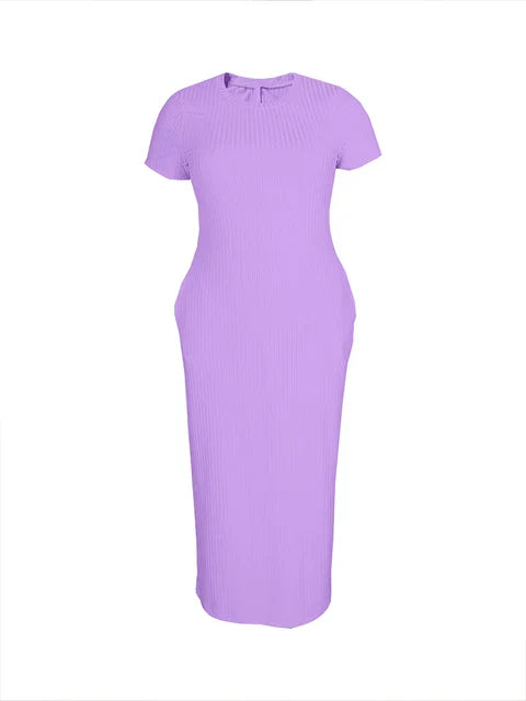 Korte Zomerjurk Bodycon Vrouwelijk Elegant
