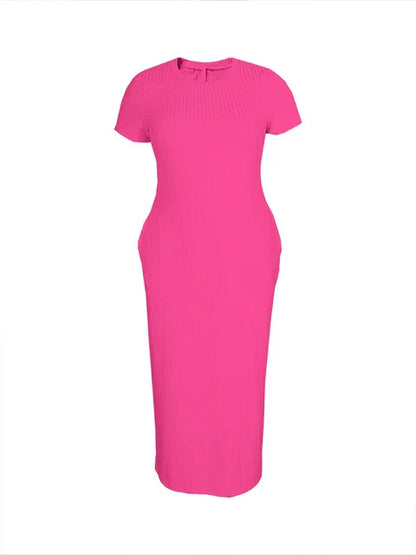 Korte Zomerjurk Bodycon Vrouwelijk Elegant