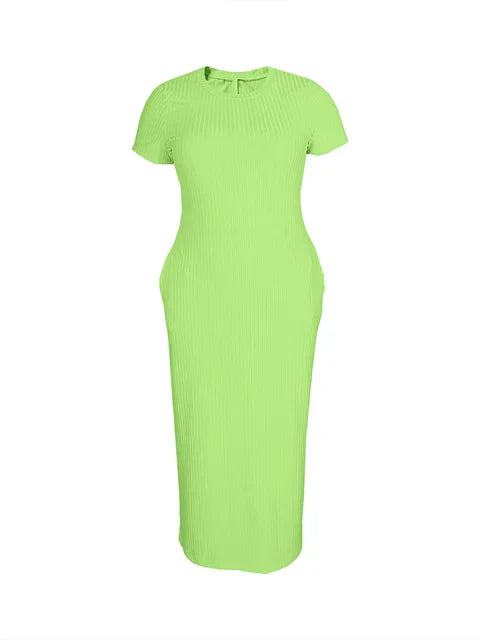 Korte Zomerjurk Bodycon Vrouwelijk Elegant