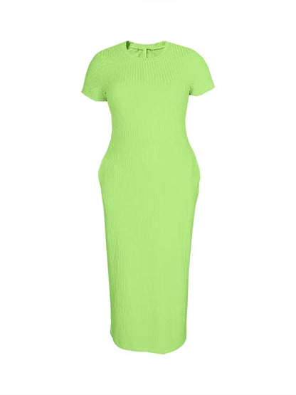 Korte Zomerjurk Bodycon Vrouwelijk Elegant