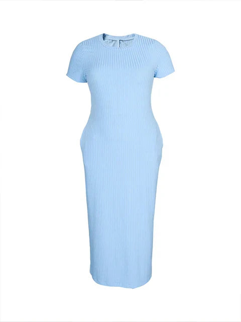 Korte Zomerjurk Bodycon Vrouwelijk Elegant