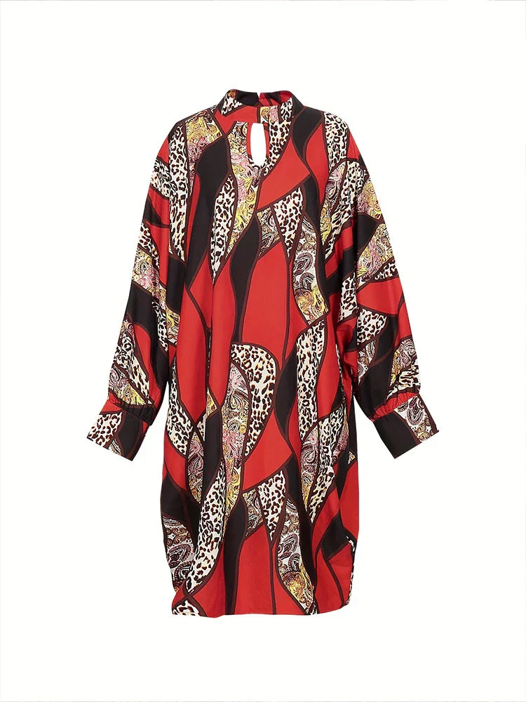 Plus Size Zomerjurk met Skelet Print